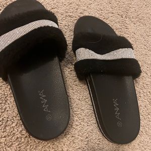 Shoe fairy bling slides npc IFBB show day slides